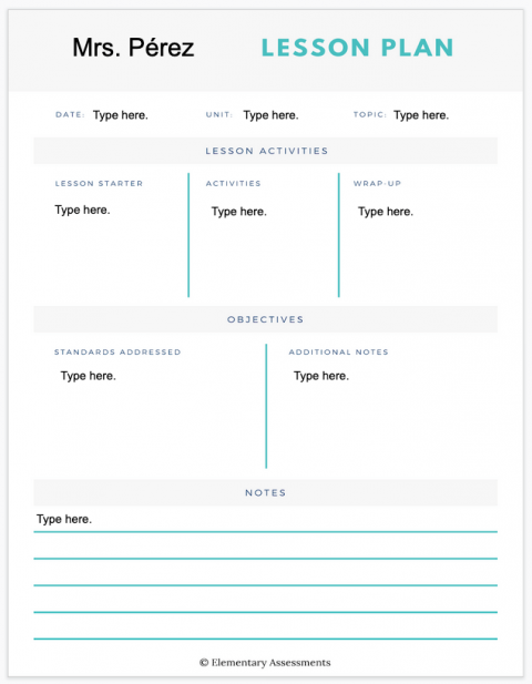 7 Editable and Simple Lesson Plan Templates (Free Download)