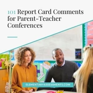 parent teacher conference report card comments