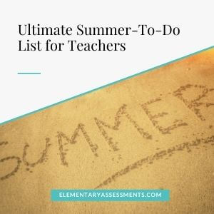 summer to do list for teachers