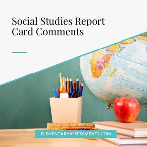social studies report card comments