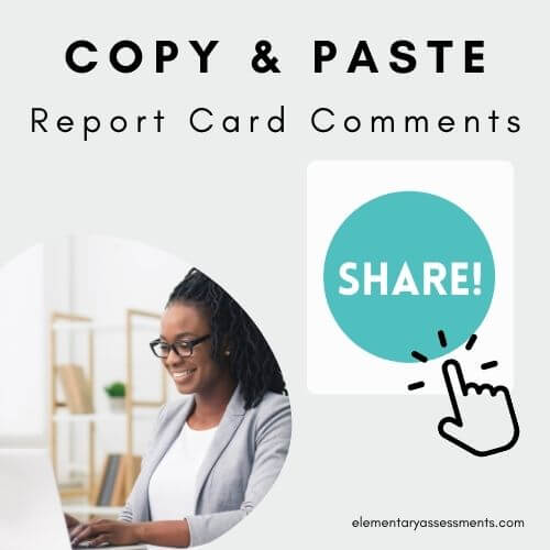 copy and paste report card comments