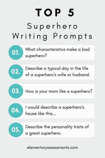 superhero writing prompts