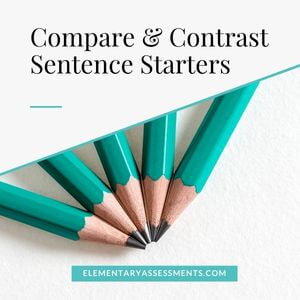 comparison essay sentence starters