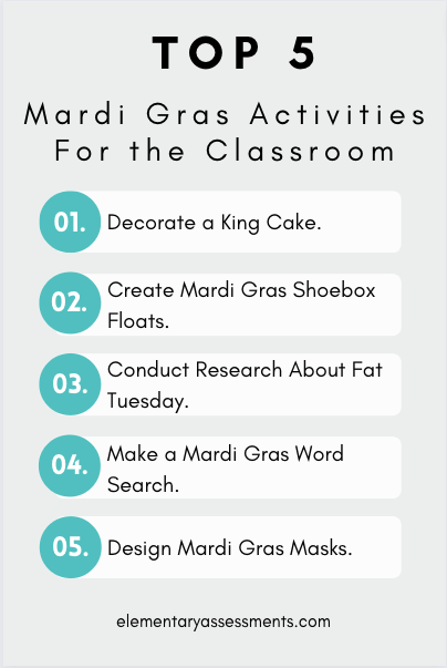 mardi gras activities for the classroom