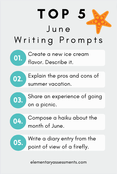 June writing prompts