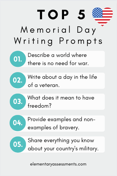 Memorial Day writing prompts